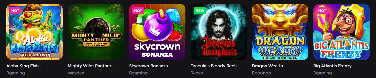 Playcroco Casino Interface